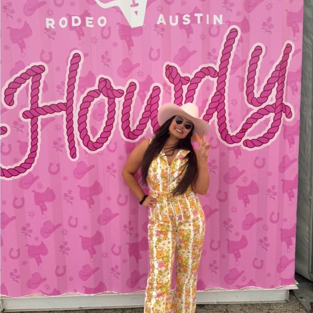 Show Me Your MuMu Yellow Floral Jumpsuit